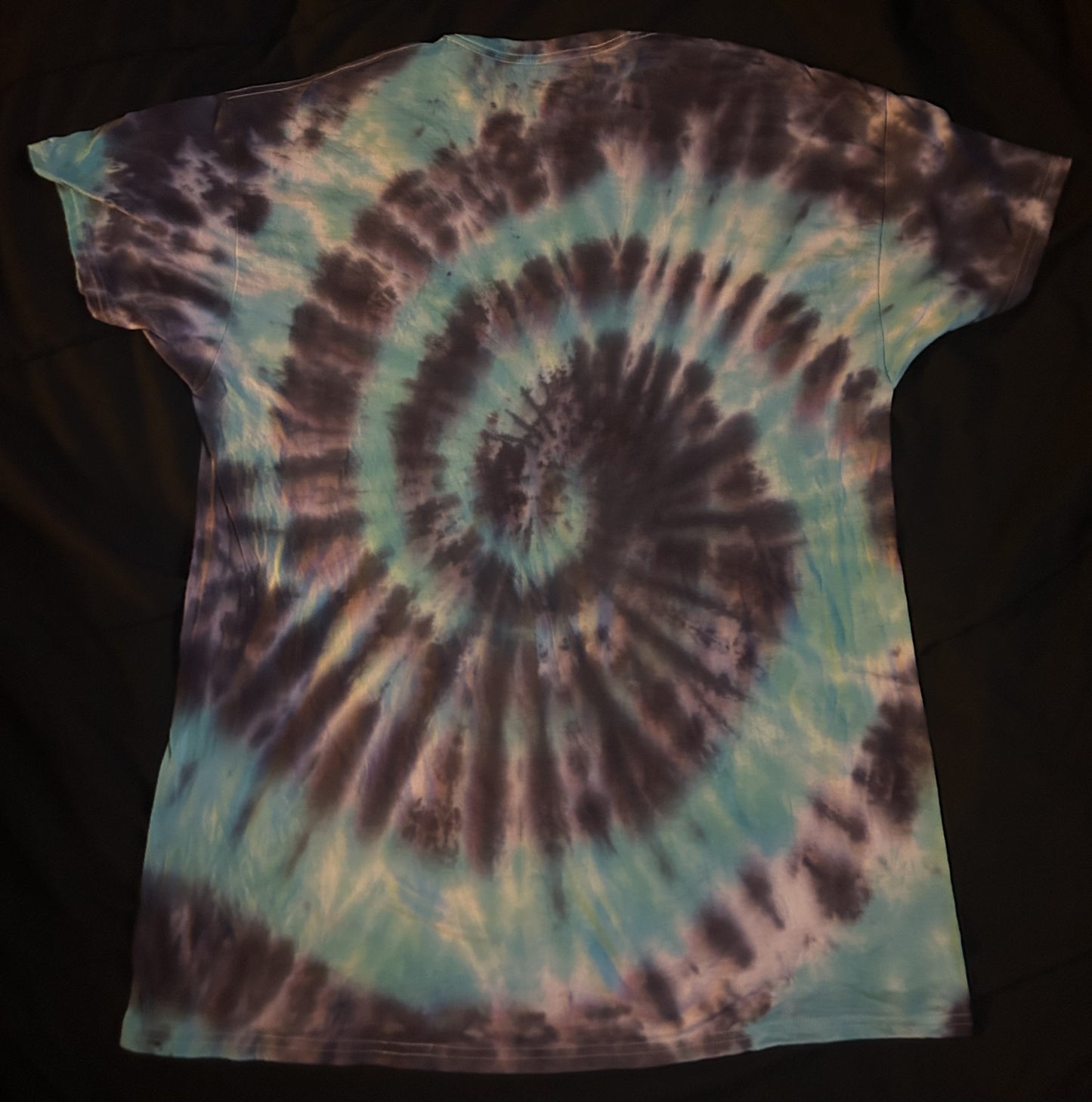 Teal & Black & White Tie-Dye